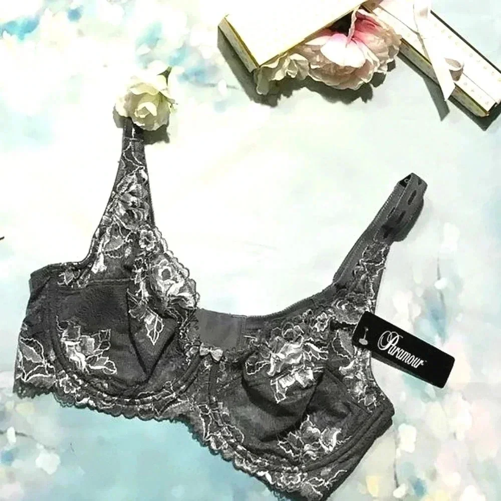 34DD Paramour‎ 115946 by Felina Madison UW Bra Gray Tone